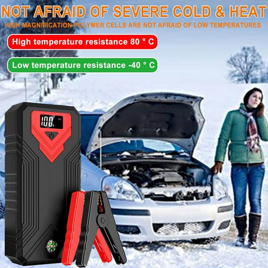 Car Jump Starter, 1600A Ultra Safe Car Battery Jump Starter, Portable Jump Starter Battery Pack, 12V Auto Battery Booster with Built-in LED Light, USB Quick Charge 3.0