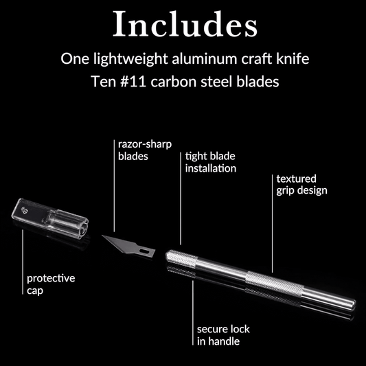 Niuta Hobby Knives Craft Hobby Knife 5.5" Replaceable Blade for Art Carving