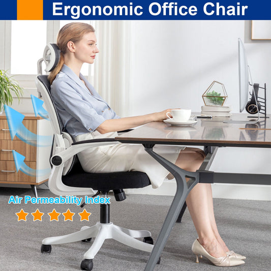 Ergonomic Office Chair, Comfort Home Office Desk Chair,High Back Adjustable Computer Chair with Lumbar Support and Armrests