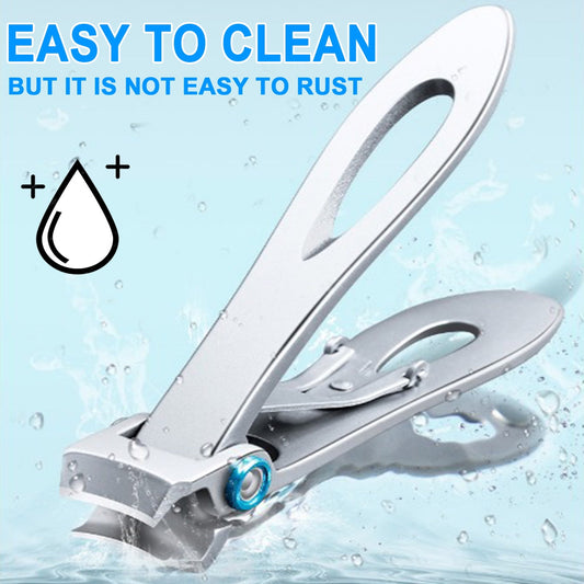 HKEEY Nail Clipper, Stainless Steel Nail Clippers Set, Nail Cutter Curved Blade Fingernail Clipper Trimmer for Nail Care(4 Pack )