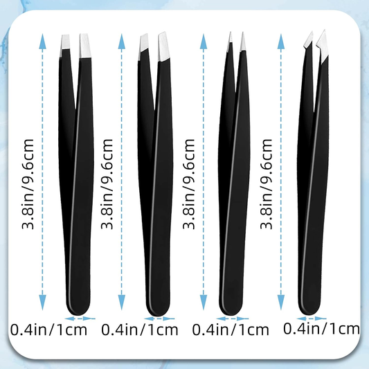 Niuta Hair-removing tweezers,Tweezers for Women Facial Hair Professional Stainless Steel Tweezers Precision Tweezers Set
