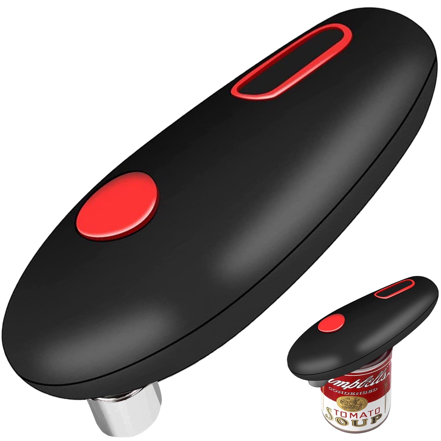 Electric Can Opener, No Sharp Edge,Auto Electric Can Opener,Open Your Cans with A Simple Push of Button - Automatic,Can Opener Electric for Seniors,Kitchen Auto Electric Can Opener