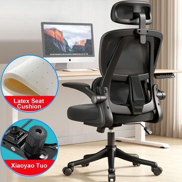 Ergonomic Office Chair, Comfort Home Office Desk Chair,High Back Adjustable Computer Chair with Lumbar Support and Armrests