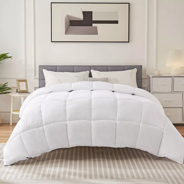 Musment Four Season Universal Down Comforter- Soft and Fluffy Bedding, Lightweight and Luxurious Down Comforter