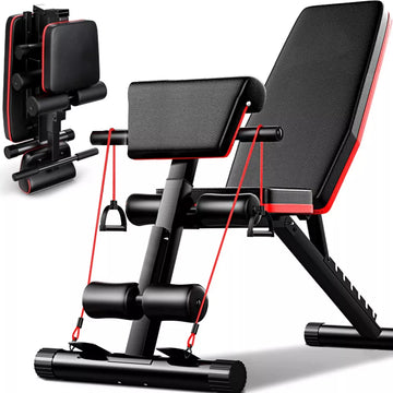 Musment Adjustable Weight Bench, 7 Positions Foldable Workout Olympic Bench Press