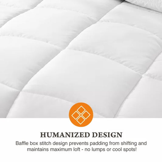 Musment Four Season Universal Down Comforter- Soft and Fluffy Bedding, Lightweight and Luxurious Down Comforter