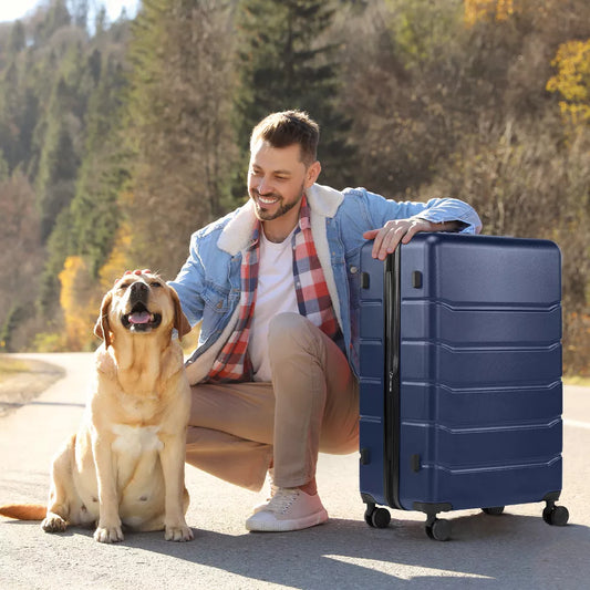 Musment Luggage, Expandable Hardside Suitcase with Spinner Wheels, Hard Shell ABS Durable Lightweight Travel Luggage with TSA Lock