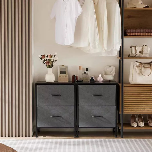 Musment 2-4 Drawer Dresser for Bedroom, Modern Dresser Organizer with Storage Drawers, Wooden Chests of Drawers for Bedroom, Entryway, Hallway