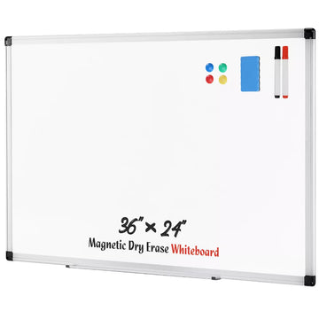 Musment Magnetic Dry Erase Board, 36 X 24 Inches White Board for Home Office School,Sliver Reinforced Aluminum Frame