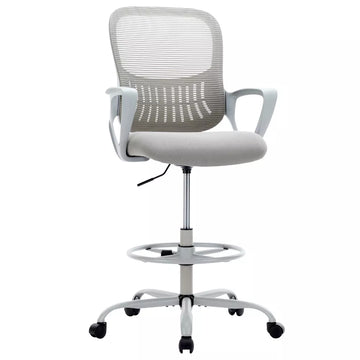 Tall Office Chair for Standing Desk with Adjustable Foot Ring,Counter Height Office Chairs