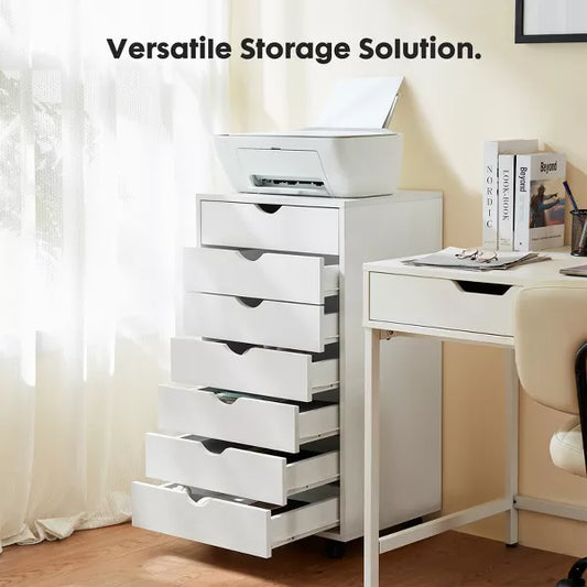 Musment Storage Cabinet Dressers with Wheels Mobile Organizer Drawers for Office, Bedroom, Home