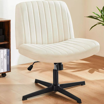 Musment Cross-Legged Chair,No Wheels Armless Swivel Home Office Chair