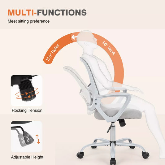 Tall Office Chair for Standing Desk with Adjustable Foot Ring,Counter Height Office Chairs