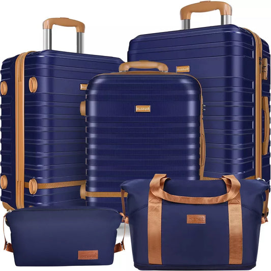Musment 20 Inch Expandable Carry-on Suitcase Set 3 Piece Carry On Hardside Luggage with TSA Lock Spinner Wheels