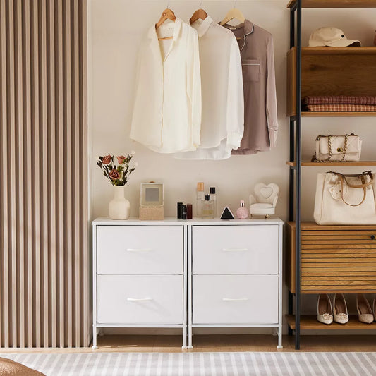 Musment 2-4 Drawer Dresser for Bedroom, Modern Dresser Organizer with Storage Drawers, Wooden Chests of Drawers for Bedroom, Entryway, Hallway