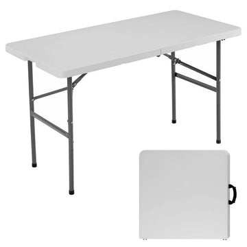 Musment Folding Table Outdoor Indoor Heavy Duty Portable Table with Carrying Handle for Camping Picnic Party