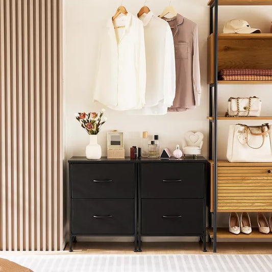 Musment 2-4 Drawer Dresser for Bedroom, Modern Dresser Organizer with Storage Drawers, Wooden Chests of Drawers for Bedroom, Entryway, Hallway