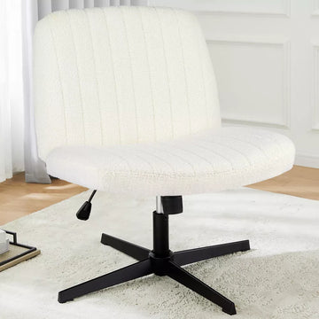 Musment Cross-Legged Chair,No Wheels Armless Swivel Home Office Chair