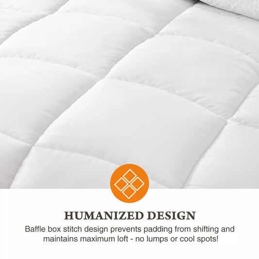 Musment Four Season Universal Down Comforter- Soft and Fluffy Bedding, Lightweight and Luxurious Down Comforter