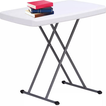 Musment TV Tray Table, Adjustable TV Tray Tables, Home Adjustable Folding Table - Lightweight Portable Folding Desk, 30 Inch, White