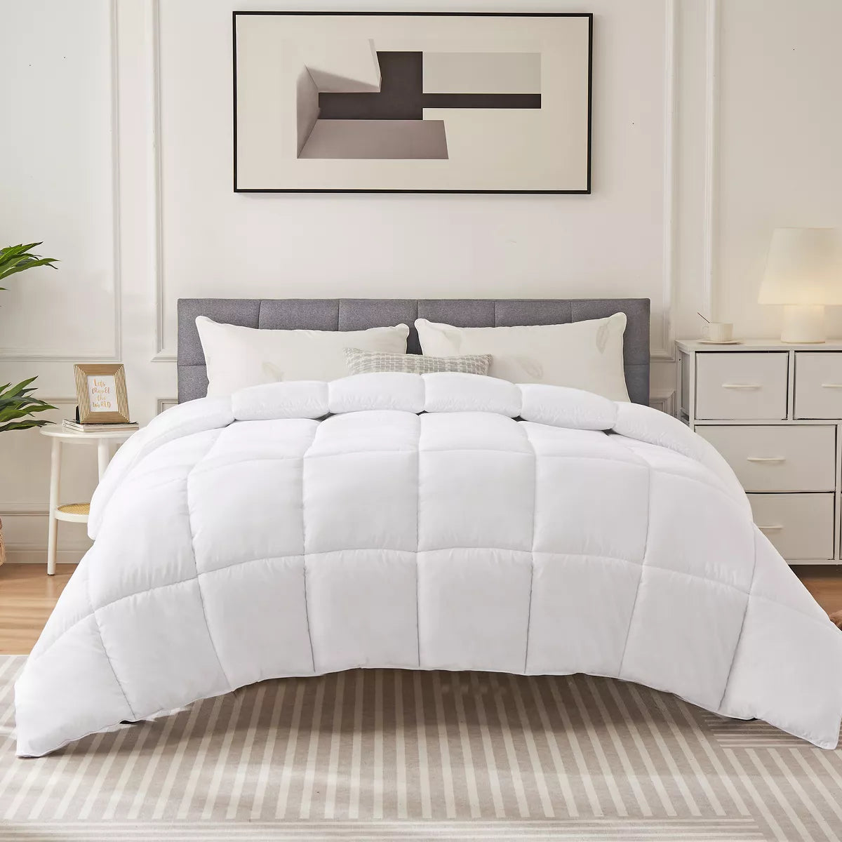 Musment Four Season Universal Down Comforter- Soft and Fluffy Bedding, Lightweight and Luxurious Down Comforter