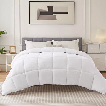 Musment Four Season Universal Down Comforter- Soft and Fluffy Bedding, Lightweight and Luxurious Down Comforter
