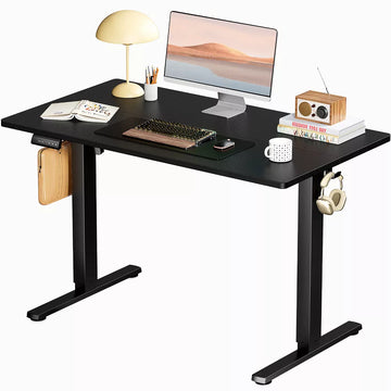 Musment Ergonomic Height Adjustable Table with T-Shaped Metal Bracket Modern Computer Workstations