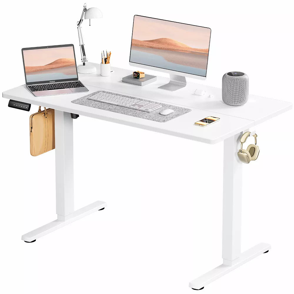 Musment Ergonomic Height Adjustable Table with T-Shaped Metal Bracket Modern Computer Workstations