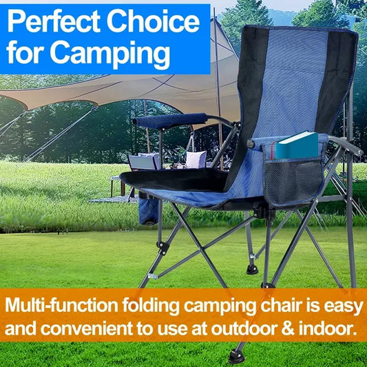 Musment Outdoor Portable Folding Camping Chair, Lawn Chairs for Outdoor, Supports up to 400lbs