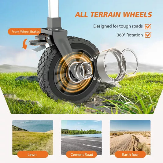 Musment Collapsible Wagon Cart, Portable Utility Wagon for Camping, Beach, Picnic, Shopping, Sports, and Grocery Transport
