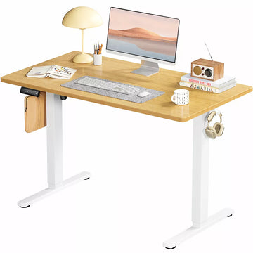 Musment Ergonomic Height Adjustable Table with T-Shaped Metal Bracket Modern Computer Workstations