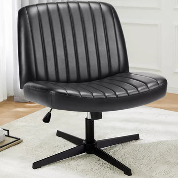Musment Cross-Legged Chair,No Wheels Armless Swivel Home Office Chair