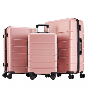 Musment Hardshell Luggage Sets 3 Pieces, Hardside Lightweight Suitcase with Spinner Wheels and TSA Lock, 20in24in28in