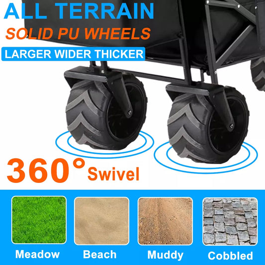 Musment Convertible Kid and Cargo Stroller Wagon with Canopy Utility Cart