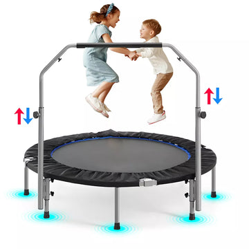 Musment 40 Inch Mini Exercise Trampoline Fitness Rebounder Trampoline with Safety Pad Max. Load 330LBS