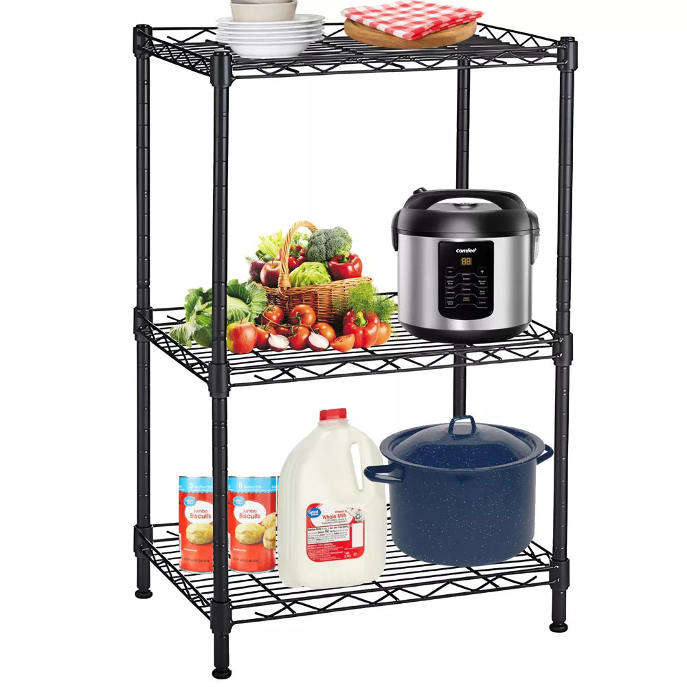 Musment Storage Shelving Unit, Adjustable Metal Wire Racks Heavy Duty Standing Shelf