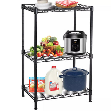 Musment Storage Shelving Unit, Adjustable Metal Wire Racks Heavy Duty Standing Shelf