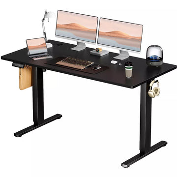 Musment Ergonomic Height Adjustable Table with T-Shaped Metal Bracket Modern Computer Workstations