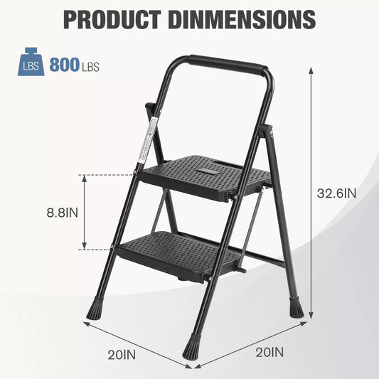 Musment Household portable step ladder, with safety buckle stable and safe