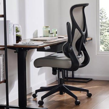 Musment Ergonomic Computer Mesh Chair with Flip-up Armrests,Lumbar Support, Backrest for Home Office