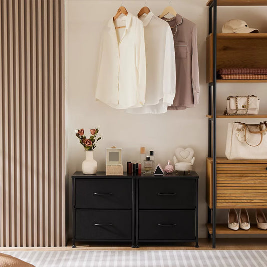 Musment 2-4 Drawer Dresser for Bedroom, Modern Dresser Organizer with Storage Drawers, Wooden Chests of Drawers for Bedroom, Entryway, Hallway