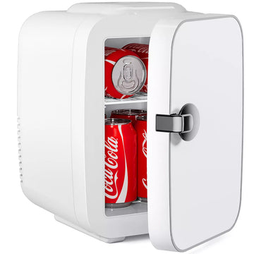 Musment Mini refrigerator 4L/6 cans, portable compact refrigerator skincare, food and beverage