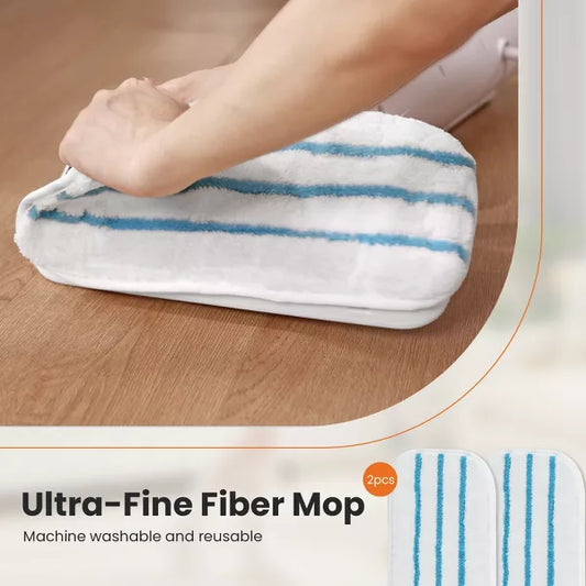 Musment Steam Mop for Floor Cleaning,Lightweight Floor Steamer Cleaner for Hardwood/Tile/Laminate Floors Carpet, 2 Washable Pad