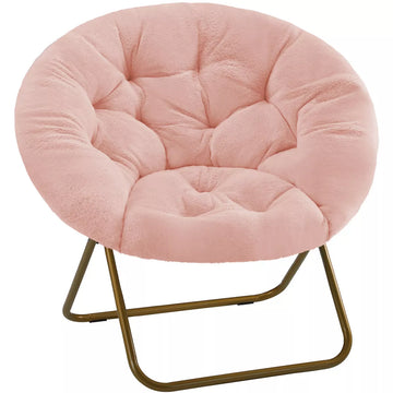 Musment Comfortable disc chairs faux fur furniture bedroom living room adult size