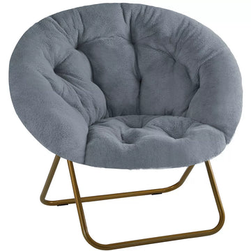 Musment Comfortable disc chairs faux fur furniture bedroom living room adult size