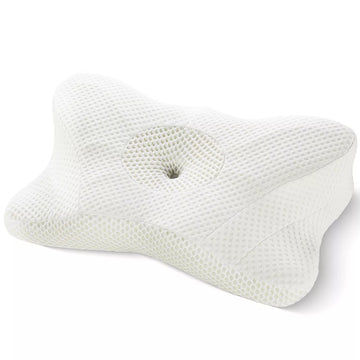 Musment Ergonomic foam neck pillow, neck support, neck protection good sleep