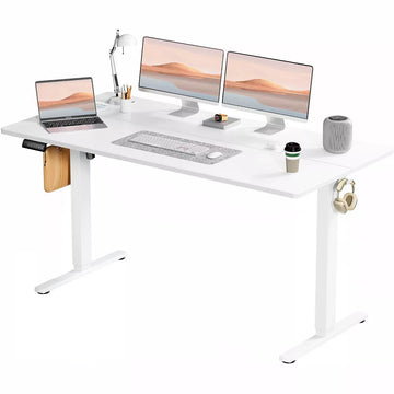Musment Ergonomic Height Adjustable Table with T-Shaped Metal Bracket Modern Computer Workstations