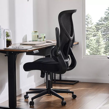 Musment Ergonomic Computer Mesh Chair with Flip-up Armrests,Lumbar Support, Backrest for Home Office