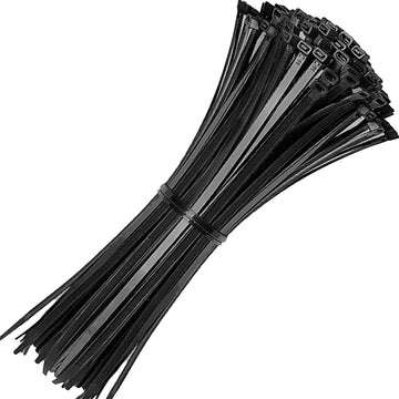 HKEEY Cable Ties, 350mm x 3.6mm, Pack of 100, 12" Nylon Zip Ties, Multi-Purpose Plastic Tie Wraps, Secure Self-Locking Mechanism, for Home, Garden, Office and DIY