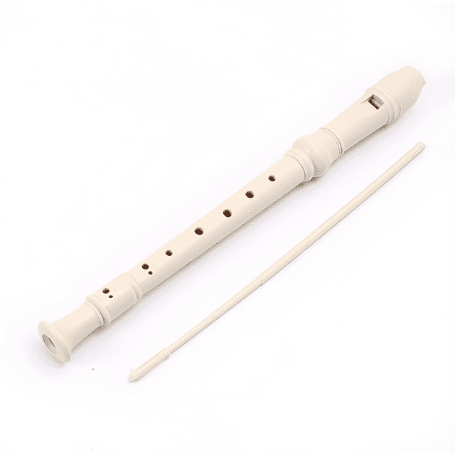Niuta Flutes Plastic Soprano Recorder, Natural